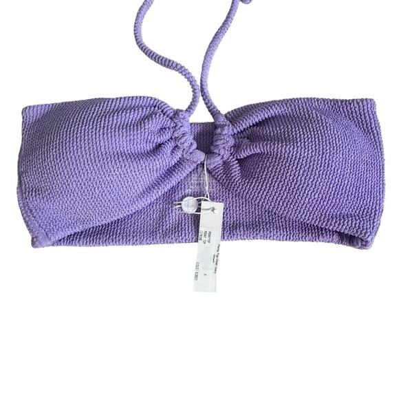 MARYSIA and CITRINE Bikini Top and Bottom Lavender Purple White Watercolor Sz M - Picture 3 of 6